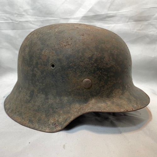 11 - World War II German Army M-42 Single Decal Helmet
Quite worn - No Liner or Strap