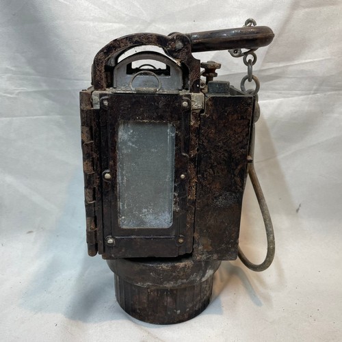 23 - World War II German Bakelite Lantern and Carbide Container