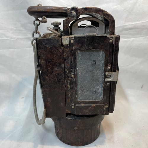 23 - World War II German Bakelite Lantern and Carbide Container