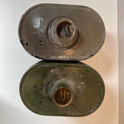 39 - World War II German Gas Mask Filter Tins x 2
Poor Condition