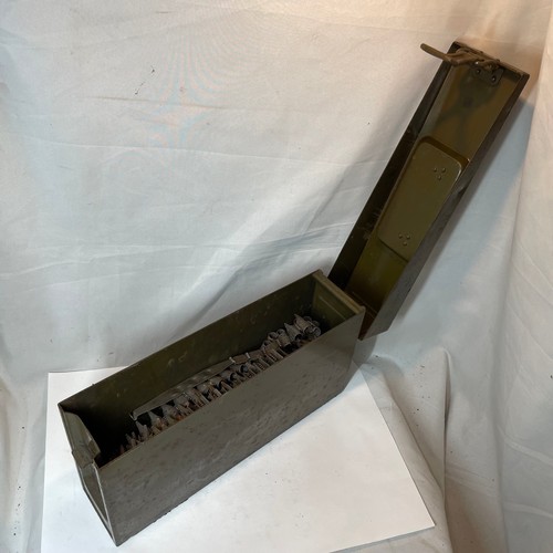 60 - World War II Czech MG Ammo Box with Bullet Belt