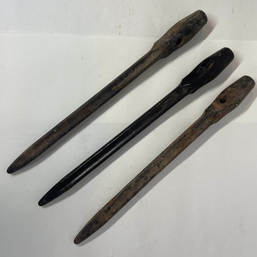 98 - World War II German Bakelite Tent Pegs x 3