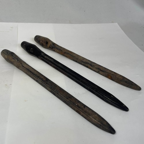 98 - World War II German Bakelite Tent Pegs x 3