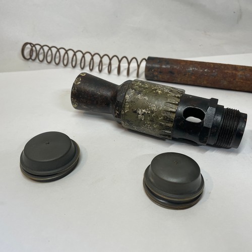 115 - World War II German MG34 Flash Hider & Recoil Spring and Cover