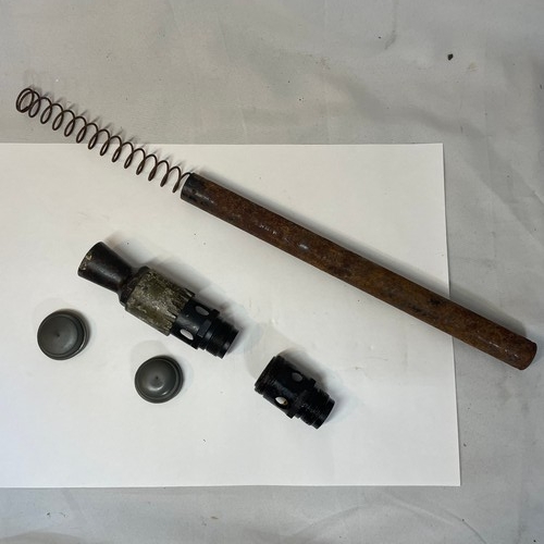 115 - World War II German MG34 Flash Hider & Recoil Spring and Cover