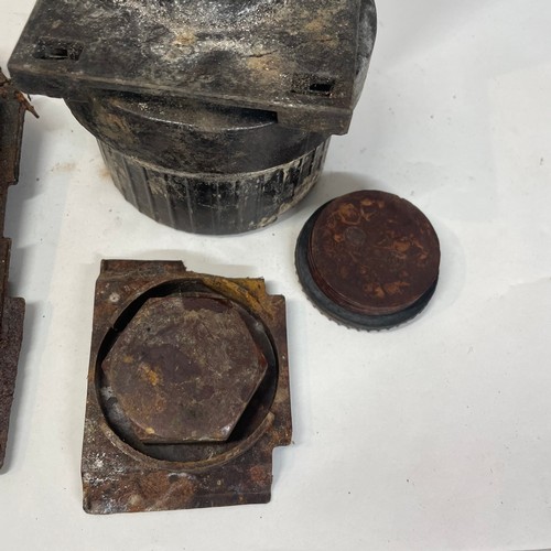 121 - World War II German Bakelite Carbide Lantern Parts (Relic)