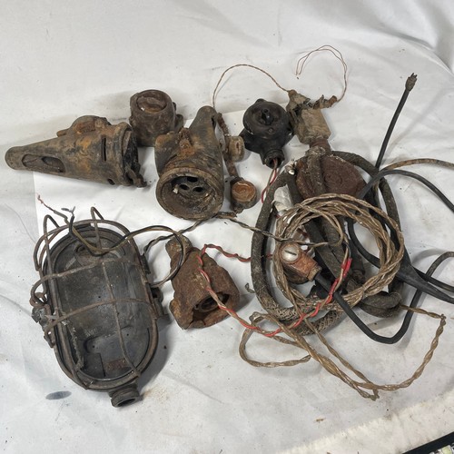 135 - World War II German Electrical  - Parts Removed  Guernsey Bunkers