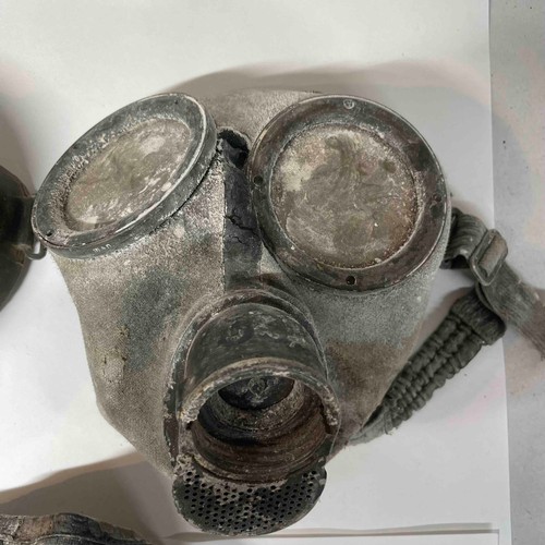 174 - World War II German Gas Masks x 3