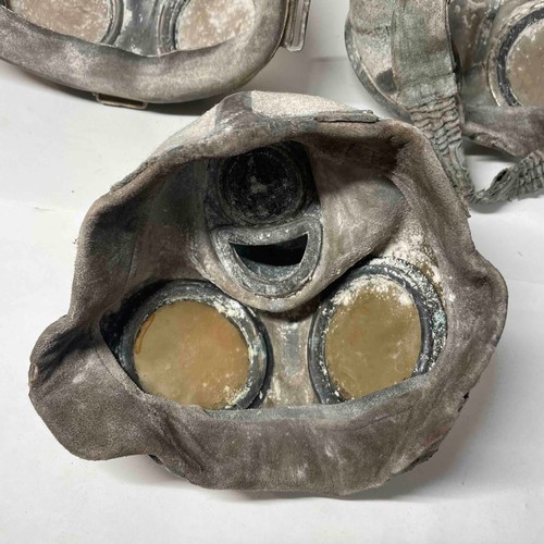 174 - World War II German Gas Masks x 3