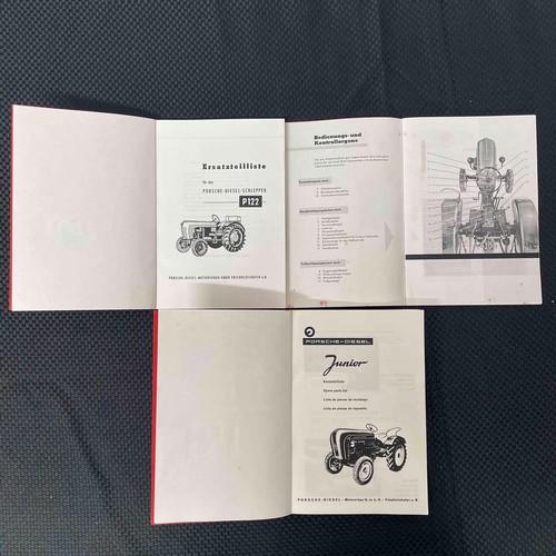 5 - Three Porsche Manuals In German:
Porsche Diesel Junior Operating Manual
Spare Parts List P122
Spare ... 