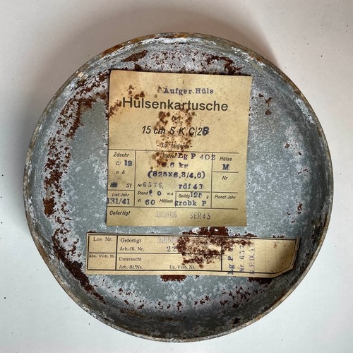 73 - World War II German Grenade Transport Tin Lid
Dated September 1943