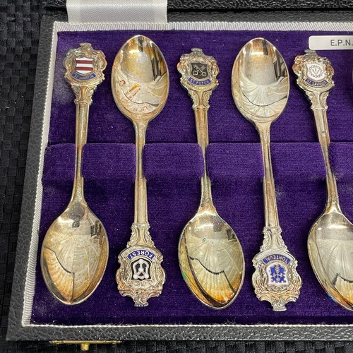 38 - Silver Plated Parishes of Guernsey Spoon Set.

In original box.