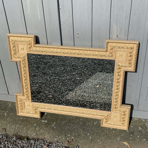 4 - Large Carved Ornate Wooden Wall Hung Mirror In The Style of George II By William Kent.

Size: W:107c... 