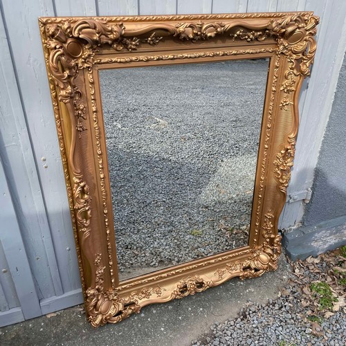 5 - Large Ornate French Style Wooden Wall Hung Mirror.

Size: W:106cm H:133cm.