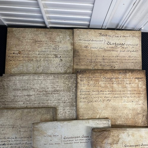 42 - A Selection of 7 18th Century Leases & Deeds.

Condition Relative To Age.