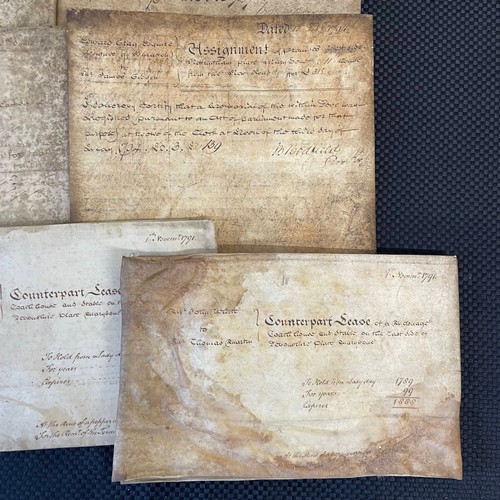 42 - A Selection of 7 18th Century Leases & Deeds.

Condition Relative To Age.