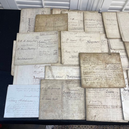 43 - A Selection of Approximately 95 19th Century Leases & Deeds.

Condition Relative to Age.