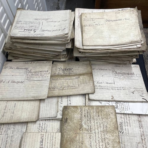 43 - A Selection of Approximately 95 19th Century Leases & Deeds.

Condition Relative to Age.