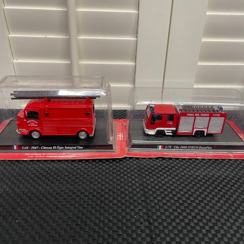 57 - A Selection Of 7 Del Prado Diecast Models. Including:
- 1:32 Firexpress Mini Fire Truck. 
- 1:80 200... 