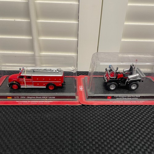 57 - A Selection Of 7 Del Prado Diecast Models. Including:
- 1:32 Firexpress Mini Fire Truck. 
- 1:80 200... 