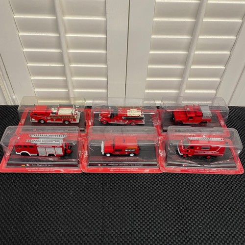 58 - A Selection Of 6 Del Prado Diecast Models. Including:
- 1:53 1992 Hummer Forest Fire Engine. 
- 1:64... 