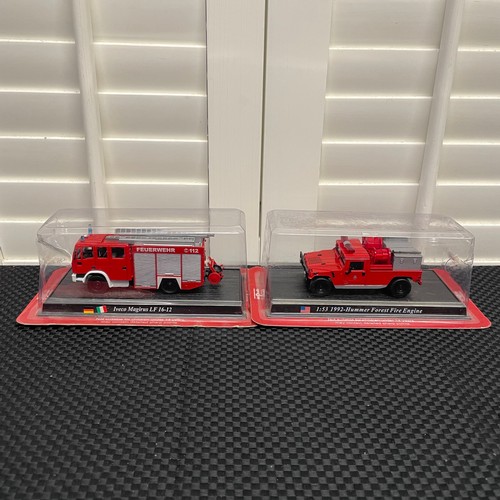 58 - A Selection Of 6 Del Prado Diecast Models. Including:
- 1:53 1992 Hummer Forest Fire Engine. 
- 1:64... 