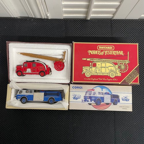 59 - A Selection Of 2 Diecast Models. 

Including:
 - Corgi American La France Carnegie. 
 - Matchbox Mod... 