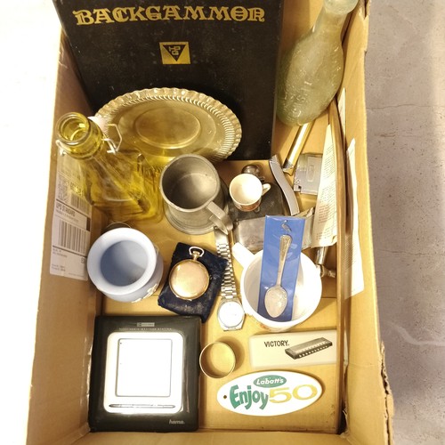 A Rummage Box of Miscellaneous Items. Including:- 1. A Vintage ...