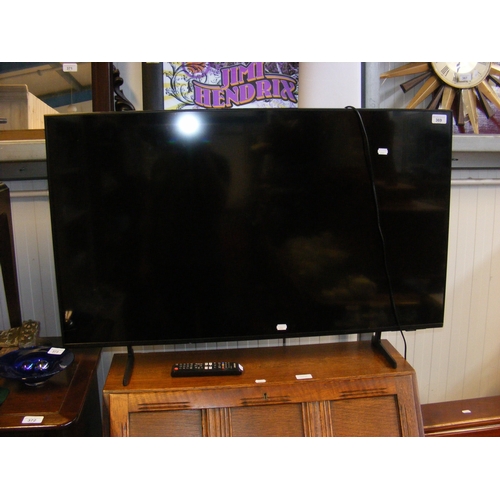A Samsung - Model UE43DU7100K - 43 inch screen TV - complete with power ...