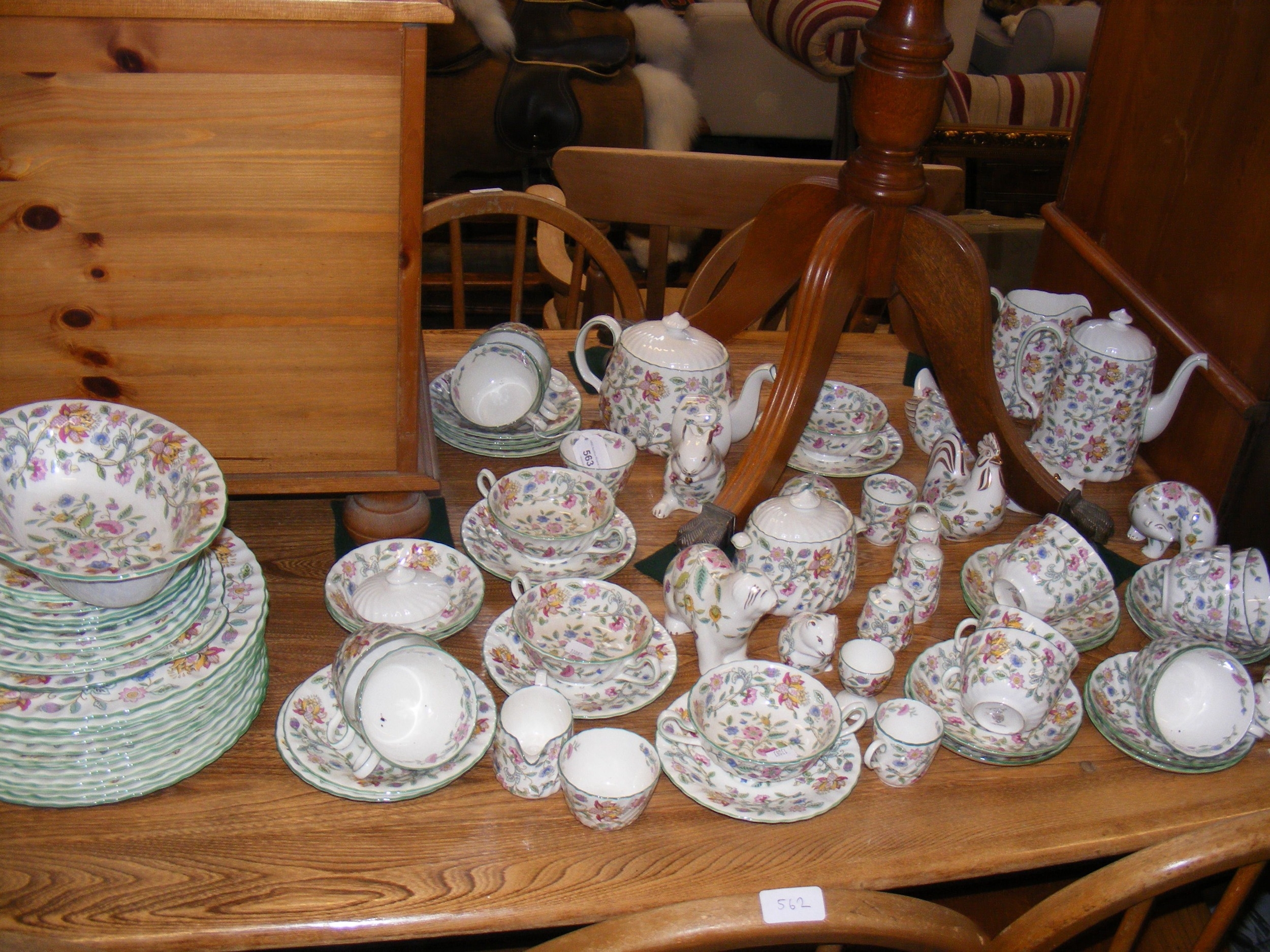 A collection of Minton 'Haddon Hall' pattern china, including tea and ...