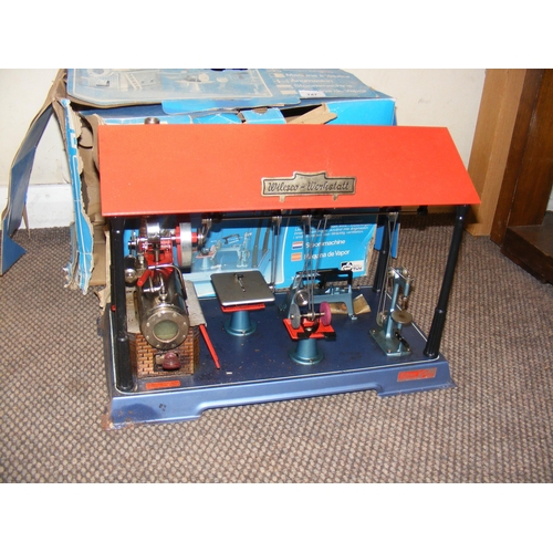A German working steam model engine - in original box