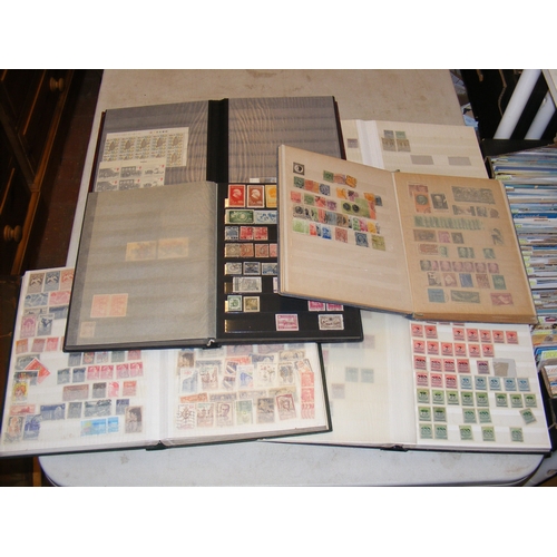 A world stamp collection in five albums