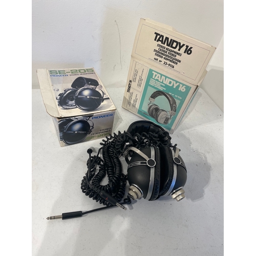 Pioneer SE505 SE 205 Tandy 16 Headphones