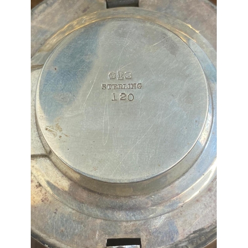 353 - 19th C The Gorham Silver Company , Sterling Silver Travel Inkwell (locks but button missing, can use... 