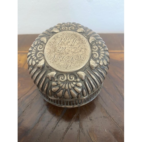 353 - 19th C The Gorham Silver Company , Sterling Silver Travel Inkwell (locks but button missing, can use... 