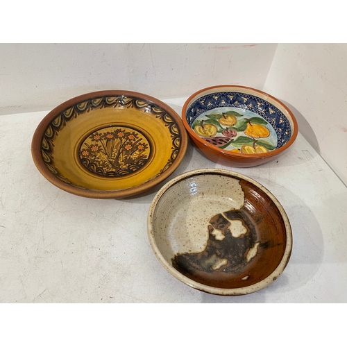 308 - 3 Vintage Studio Pottery Bowls