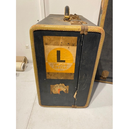 335 - 2 Vintage Travel Cases A/F