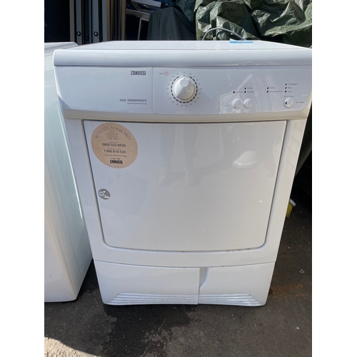 347 - Working Hotpoint 8kg Washing Machine + Working Zanussi 7kg Tumble Dryer