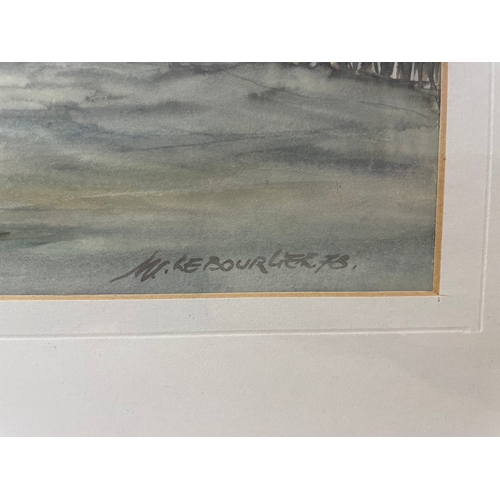 10 - Two original watercolours by Michel Le Bourlier 20th century