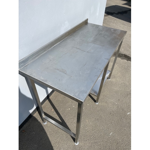 329 - Stainless Steel Commercial Catering Table 60cm x 130cm x 89cm