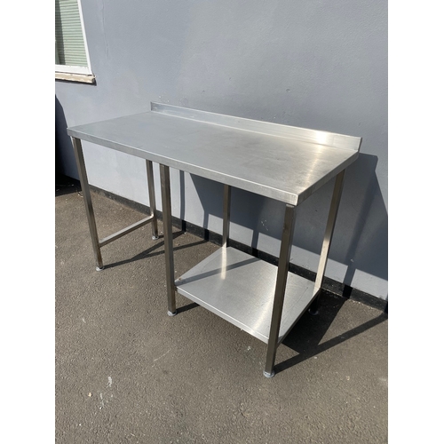 329 - Stainless Steel Commercial Catering Table 60cm x 130cm x 89cm