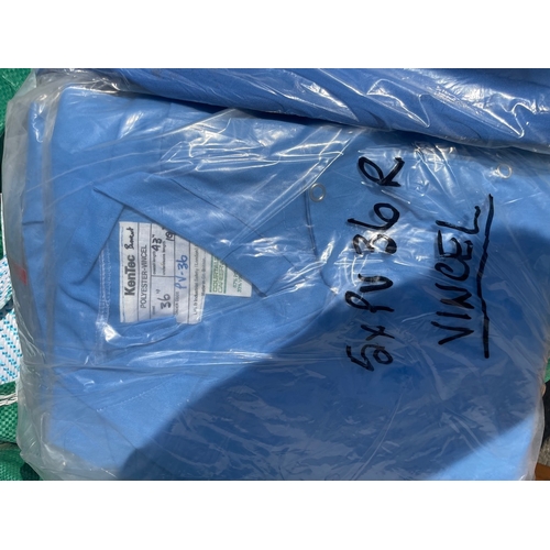 350 - Job Lot of New old stock Medical / Bio Coats various sizes, some may have logo on, majority are blan... 