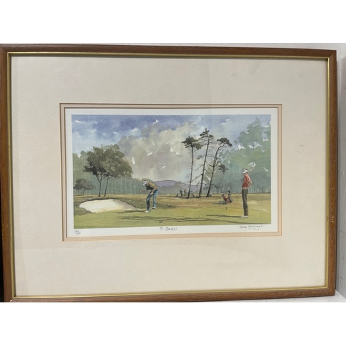 35 - Two Hand signed Limited Edition Prints of Cricket & Golf