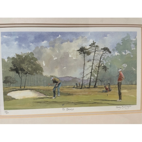 35 - Two Hand signed Limited Edition Prints of Cricket & Golf