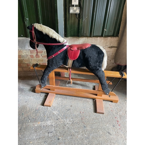 120 - Vintage Pegasus Rocking Horse 
Seat Height 76cm 
125cm x 54cm x 98cm