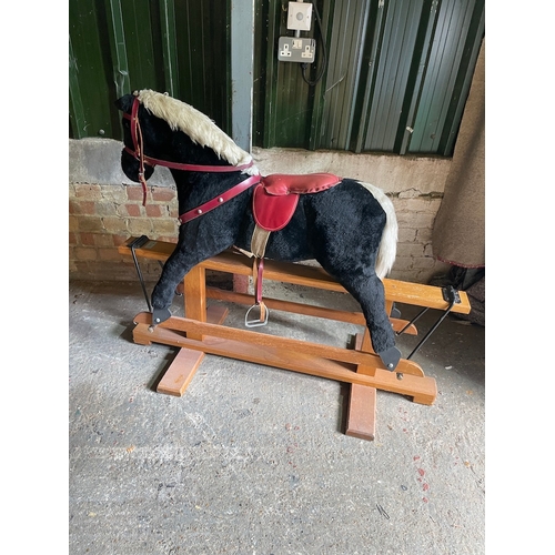 120 - Vintage Pegasus Rocking Horse 
Seat Height 76cm 
125cm x 54cm x 98cm