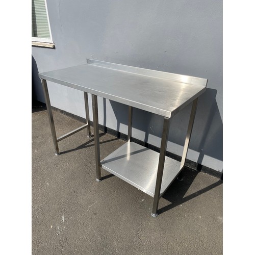 331 - Stainless Steel Commercial Catering Table 60cm x 130cm x 89cm