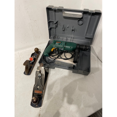 325 - Bosch PSB 680 2RE Corded Hammer Drill Working Like New working + Paramo Planemaster , Record plane