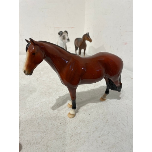 56 - Collection of Beswick Horses + others A/F