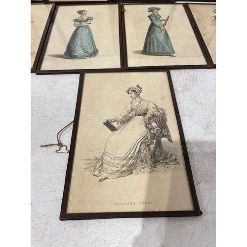 39 - Collection of Victorian Aquatint Lithographs of Ladies Dress-ware